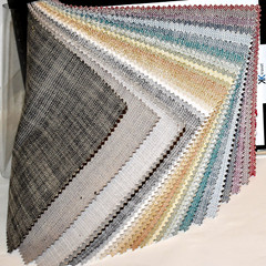 FABRIC SAMPLE BOOK Multi-Color HEATON Textured 2-Tone 24pcs LOT Brights Neutrals