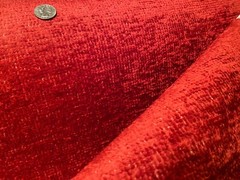 PIERRE FREY Paris Palladio Cerise HAND WOVEN Fabric w/Knit Back $425 Retail BTY