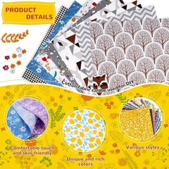70 Pcs 10″x10″ Cotton Fabric Squares Assorted Floral Printed Quilting Patchwork