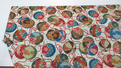 Michael Miller quilt-craft fabric TEMARI BALLS crm 2 yds (dcx-12643)TokyoFurTale