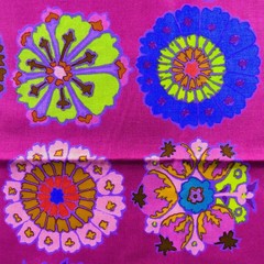 Kaffe Fassett Coll. , CARPET COOKIES, PWGP 192, Red, One Yard