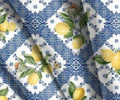 Mediterranean Riviera Italian Mural White DDC11908 Cotton By Half Yard Cont Cuts