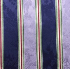 Waverly Capulet Stripe Fabric 10 Yds Purple Navy 54” Wide Preppy Coastal French