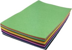 Versatile 42-Color Felt Sheets: Machine Washable 8×12” Crafting Essentials
