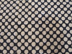 NO TARRIF CHARGES 100%✅ 7 Yard Black Gold Hand Block 100%Cotton Fabric ZK_288
