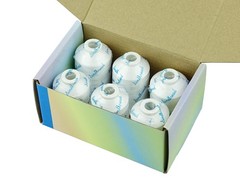 Simthread 6 Polyester White Machine Embroidery Threads 1000M(1100Yards)