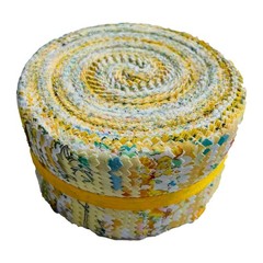 40 PCS Jelly Roll Fabric PreCut Strip 2.5×44 Inch Cotton Yellow Floral