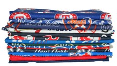 MLB Baseball Teams Quilter’s Cotton Fabric Scraps – Sold by the 3lb Bag M422.26