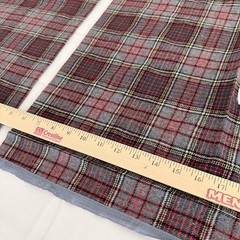 Vtg Pendleton Wool Deconstructed Skirt Remnants Tartan Plaid Gray Red Black