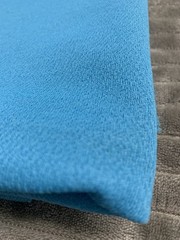 Vintage Turquoise Blue Fabric 29” X 60” 1.5 Yards Polyester ? Cotton Texture
