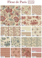 Moda Fleur de Paris Fat Quarter Bundle, 38pc, French General 13990AB, F19