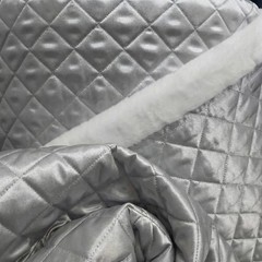 Polyester Quilted Fabric 60 Inch Wide Lightweight Warm Outerwear Lining