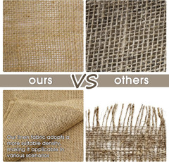 Burlap Fabric – Garden Burlap Fabric Roll Natural Jute Outdoor Fabric Burlap Wee