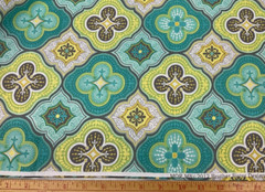 BROTHER SISTER DESIGN STUDIO #MOR.MN-AQUA, TEAL & GRAY (2012)– 1 YARD