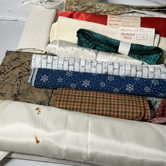 Large Assorted Fabric Remnants Scraps Lot Quilting Crafting Mixed Patterns