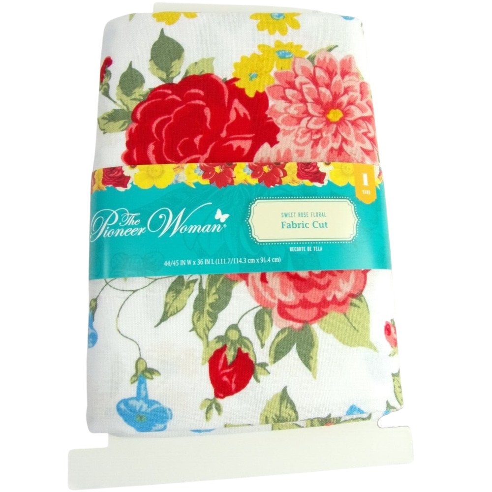 The Pioneer Woman SWEET ROSE FLORAL Fabric Cut 1 Yard Quilting 100% Cotton