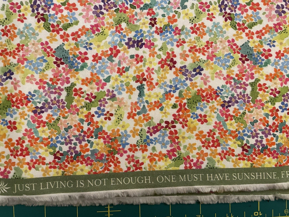 Create Joy Project, beautiful summer floral by Moda Fabrics, 5 7/8 yards