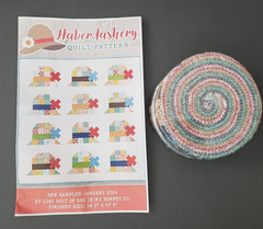 Lori Holt “Haberdashery” Quilt Pattern + Jelly Roll Fabric Riley Blake *RARE*