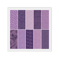 Purple JELLY ROLL: 20) 2 1/2″ x 44″ Strips, 100% Quilting Cotton Fabric