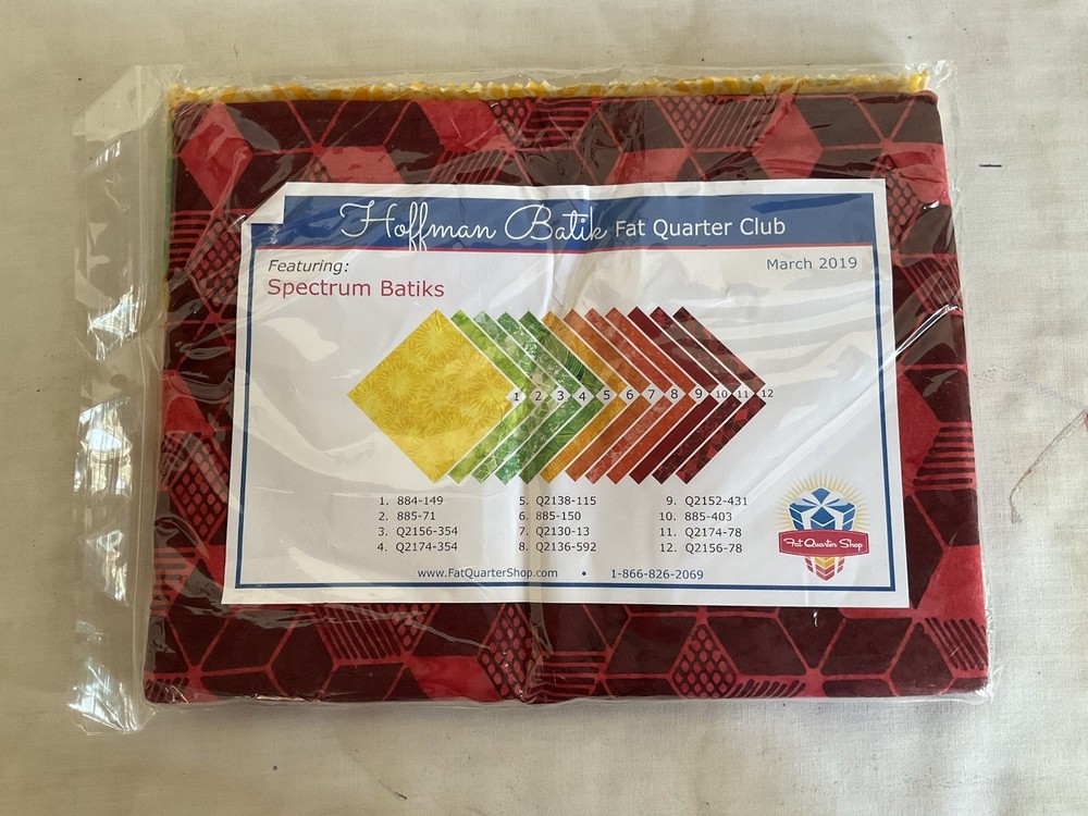 Cotton Fabric Spectrum Batiks Fat Quarter By Hoffman Baltic