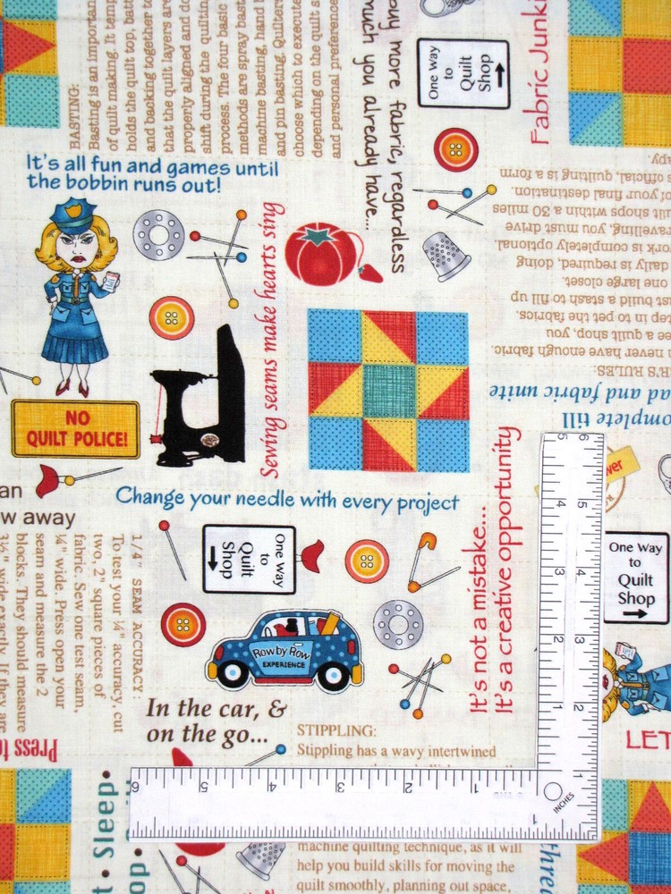 Sewing Theme Fabric By Yard Quilt Shop Sew Cotton by Timeless Treasures C5063