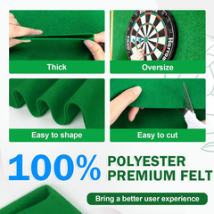 Emerald Green Large Felt Fabric 72″ X 36 “, 1.4 Mm Thick Soft Felt