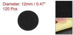 120Pcs Round Felt Circles 12mm (1/2″) Non-Woven Felt Fabric Sticker Black
