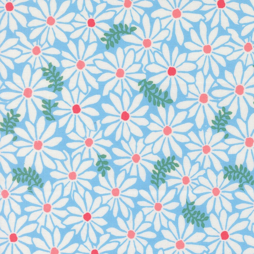 MODA – Reef by Kate Spain – Bloom Florals – Sky 1/4yd