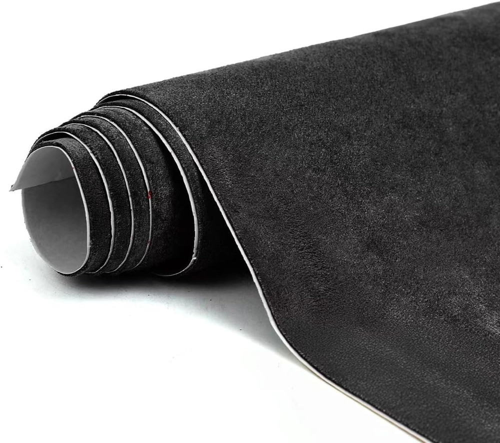 Premium Black Suede Fabric Wrap – 17X70 Inch Suede Wrap for Car Interior – Self-