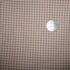 BTHY Vintage small scale Pink check Cotton fabric Marcus Bros