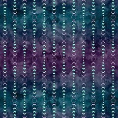 Hoffman – Dream Big Eclipse – Lunar Moon Phases Stripe – Aurora, BTY