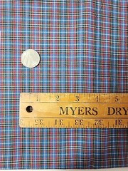 Red Blue White Green Yellow Plaid Woven Cotton Quilting Sewing Fabric 46″ X 2yds