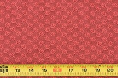By 1/2 Yd, Red & Burgundy Print Quilt Cotton, B1373