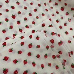 Strawberry Small Strawberries Summer Fruit Design Pattern Fabric Textile 3+ yard