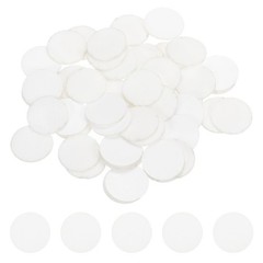 50Pcs Adhesive Felt Circles 1″ Round Non-Woven Felt Stickers White]
