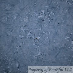 BonEFul FQ Cotton Quilt Gray Blue Tonal Water Mark Batik Marble Texture Blender