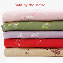 Chinese Traditional Blossom Brocade Cheongsam Dress Fabric Floral Embroidered
