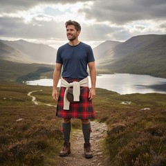Fraser Modern Tartan Fabric Poly Viscose Wool Free-Multiple Sizes Available