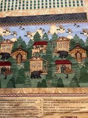 Cabin Fever Tote Bag Cotton Panel Debbie Mumm SSI