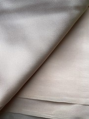 Made In France Peach Silk Crepe De Chine Fabric