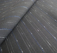 Dormeuil Kidor Wool Kid Mohair Fabric Navy Stripe 2.8m/ 3.1yd 740g England Suit