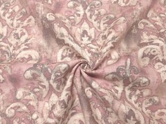 Covington ORLEANS DUSTY ROSE Pink Beige Fleur De Lis Designer Drapery Uph Fabric