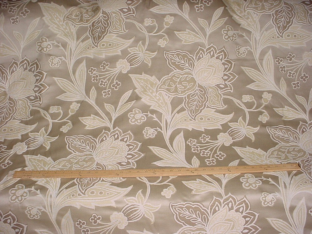 13-5/8Y Cowtan Tout 11172 Delaunay Topaz Silk Damask Drapery Upholstery Fabric