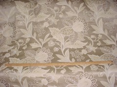 5-3/8Y Cowtan Tout 11172 Delaunay Topaz Silk Damask Drapery Upholstery Fabric