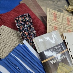 Junk Journal Lot 1Lb Ephemera Trim Lace Fabric Craft Collage Paper Book Cover