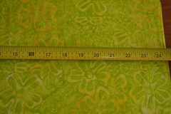 By 1/2 Yd, Lime Yellow Orange Floral Tonga Batik, Timeless Treasures/B9385, B805