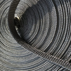 Carbon Fiber Braided Rope Tube Hollow Conductive Belt Sleeve Tube , 2mm-40mm Dia