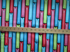 ZIPPERS SEWING ITEMS ZIPPER SEW ITEM BRIGHT COLORS COTTON FABRIC FQ