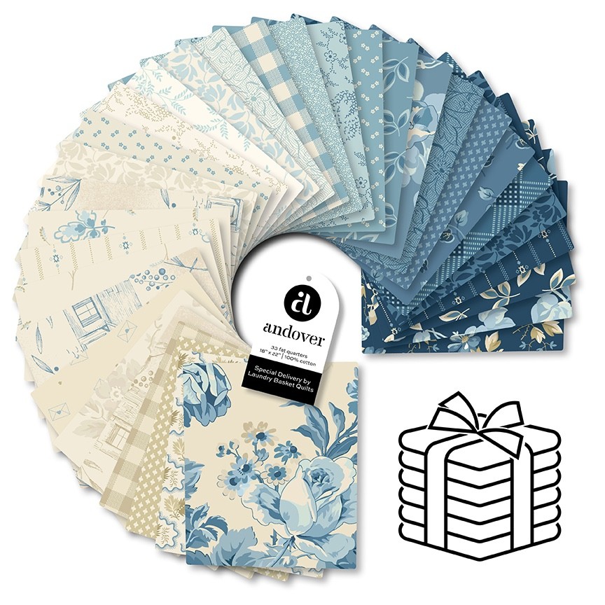 Special Delivery Fat Quarter Bundle by Edyta Star Laundry Basket Quilts 33 Cuts