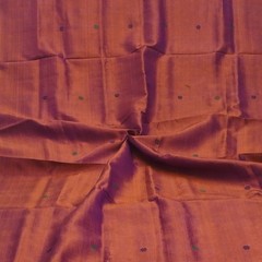 Vintage Purple Dual Tone 100% Silk Handwoven Sari Remnant 5YD Craft Fabric Scrap